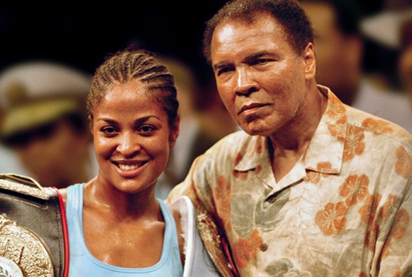 Laila and her dad, Muhammad Ali