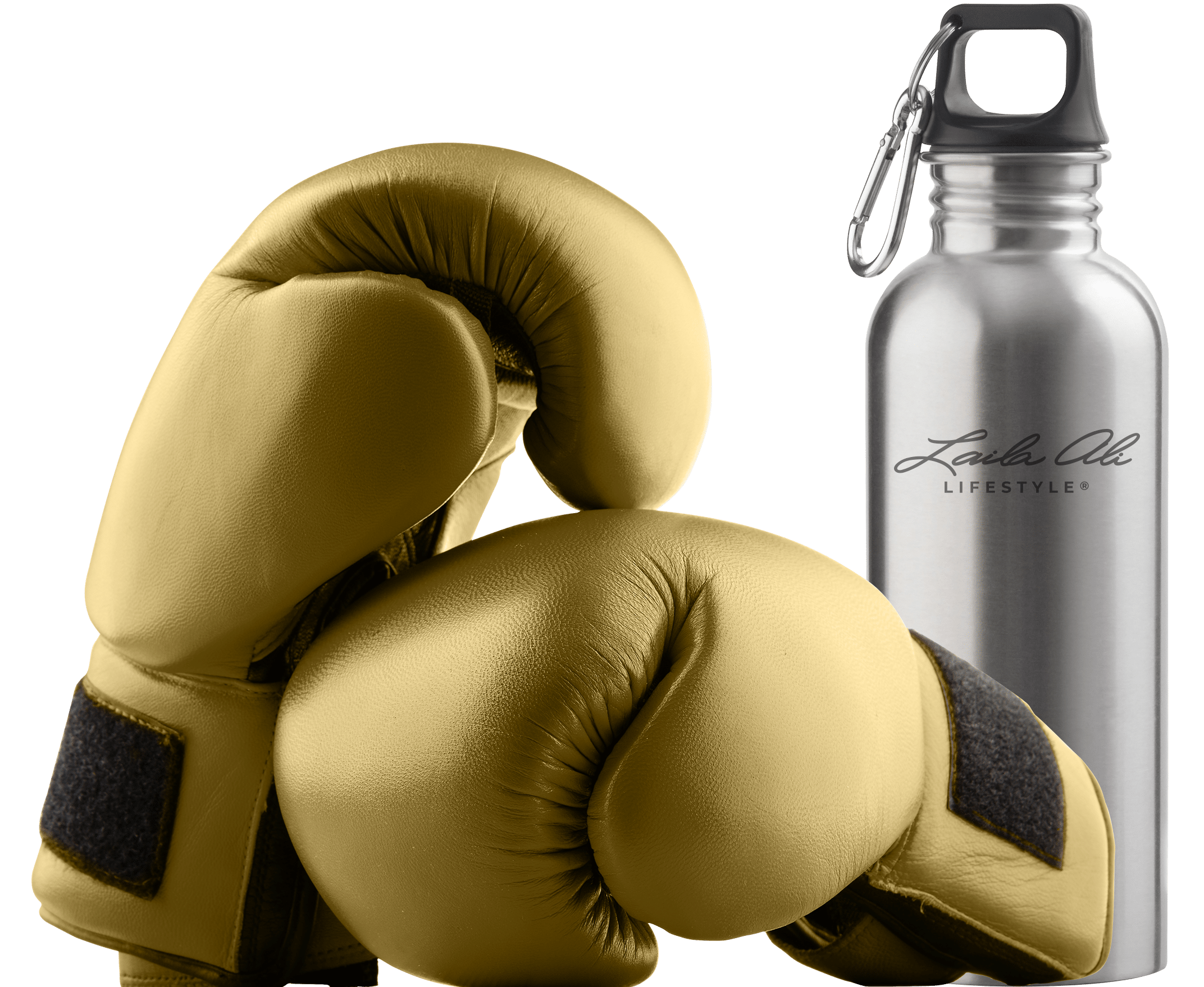 Boxing Gloves and Water Bottle